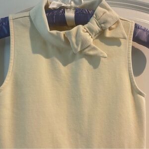 Janie and Jack sleeveless yellow dress with cute bow on the neckline, size 8